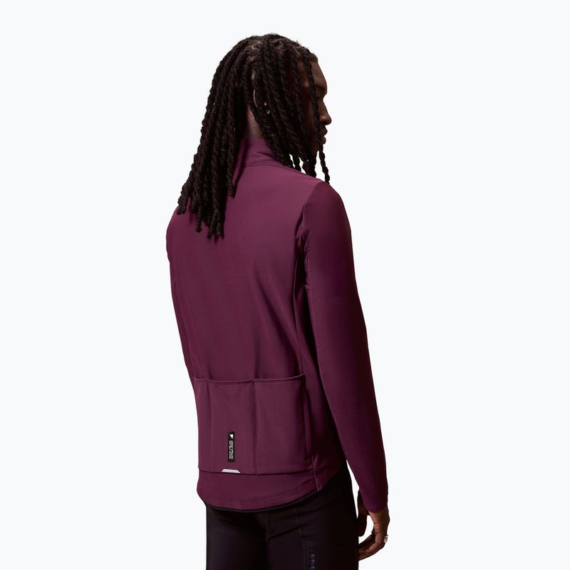 Férfi kerékpáros pulóver Endura Loop Ride L/S Jersey black cherry 3