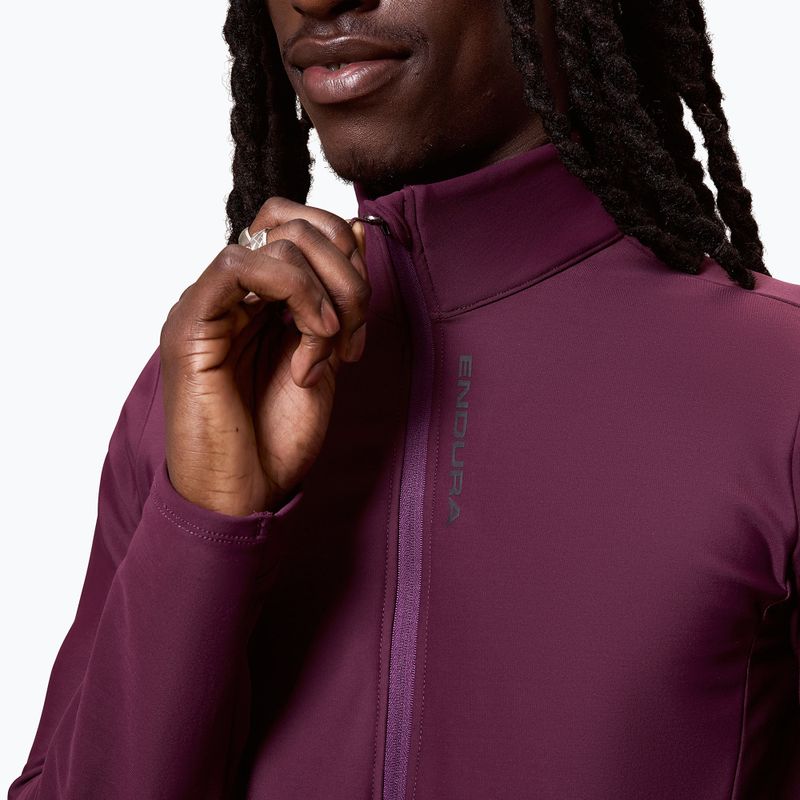 Férfi kerékpáros pulóver Endura Loop Ride L/S Jersey black cherry 5