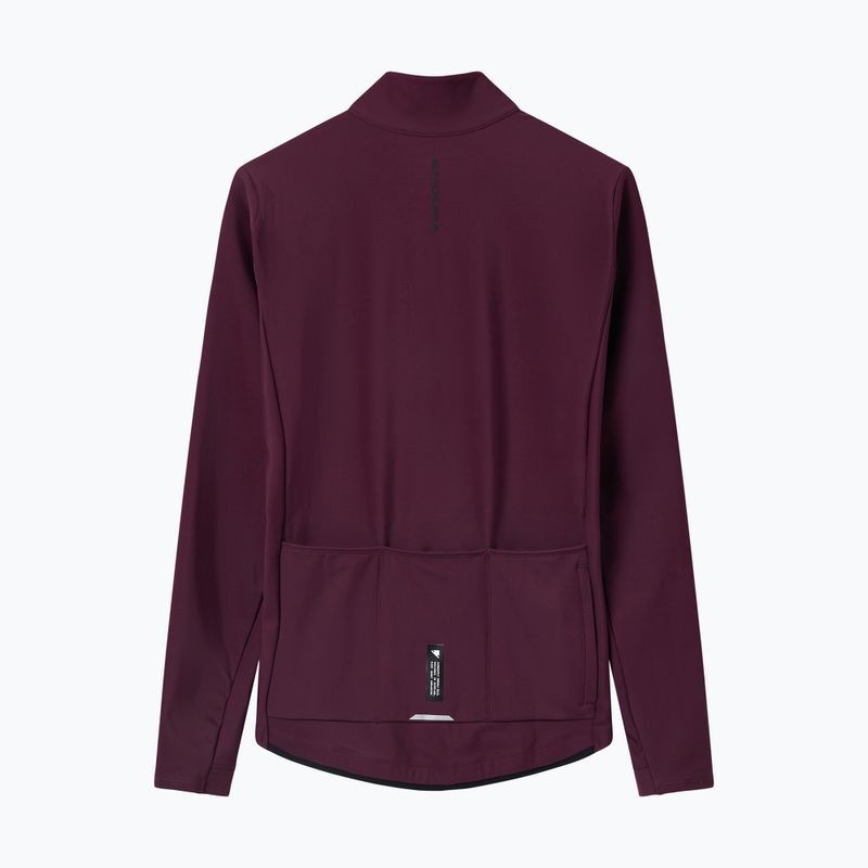 Férfi kerékpáros pulóver Endura Loop Ride L/S Jersey black cherry 8