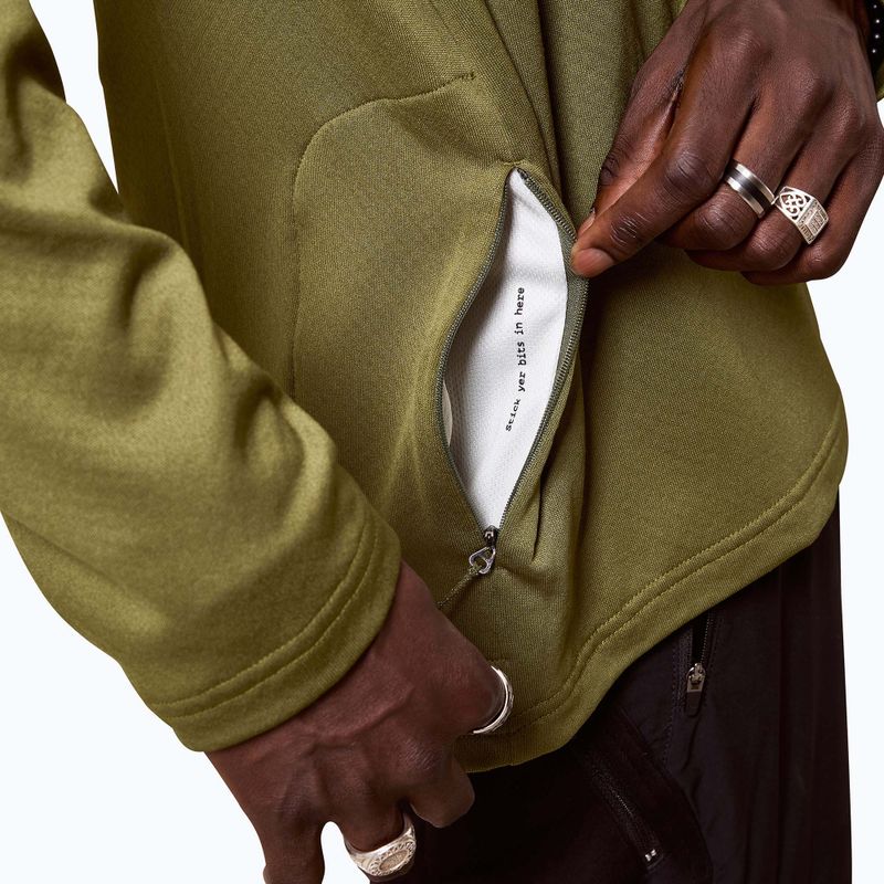 Férfi kerékpáros hosszú ujjú Endura Alltrack Roam Fleece moha zöld 6