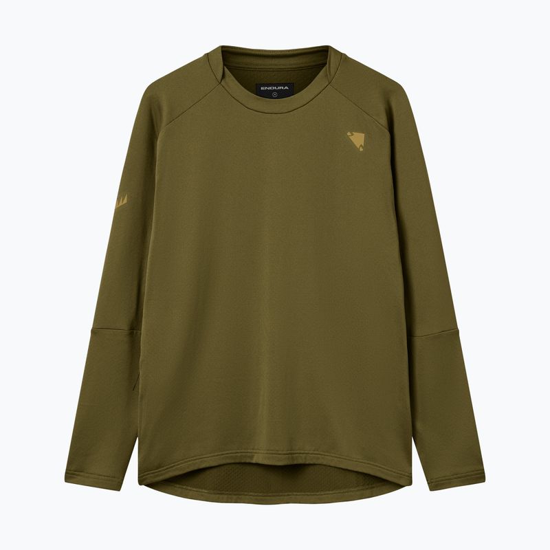 Férfi kerékpáros hosszú ujjú Endura Alltrack Roam Fleece moha zöld 7