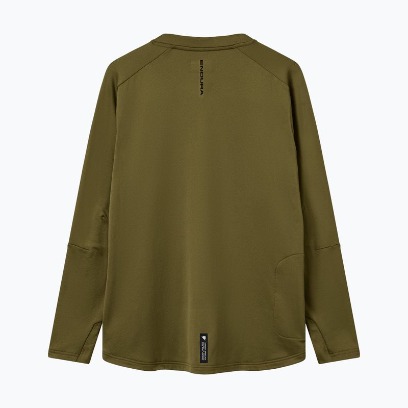 Férfi kerékpáros hosszú ujjú Endura Alltrack Roam Fleece moha zöld 8