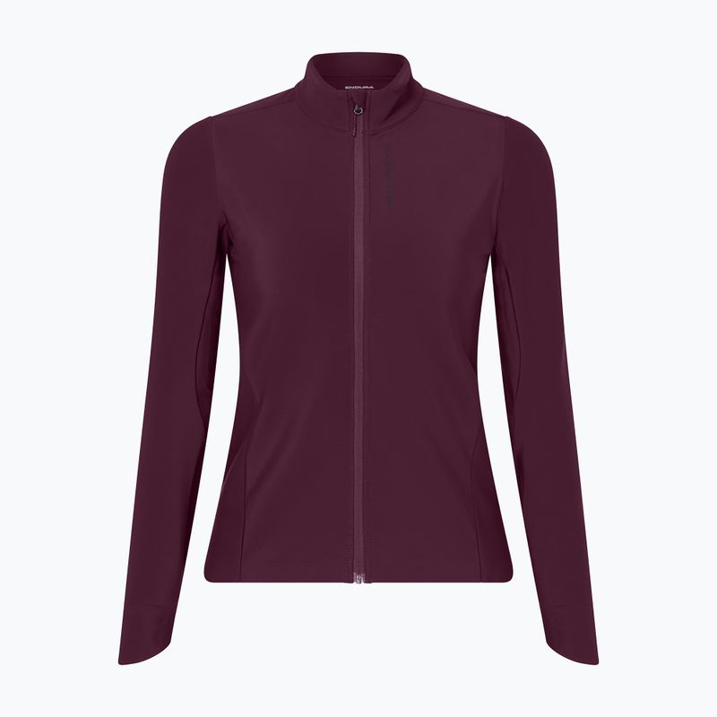 Női kerékpáros pulóver Endura Loop Ride L/S Jersey black cherry 7
