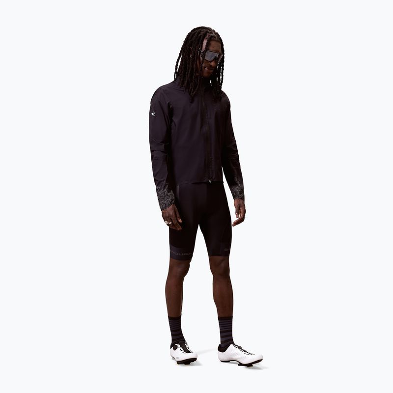 Férfi kerékpáros dzseki Endura Alltrack Race Cape black reflective rint 2