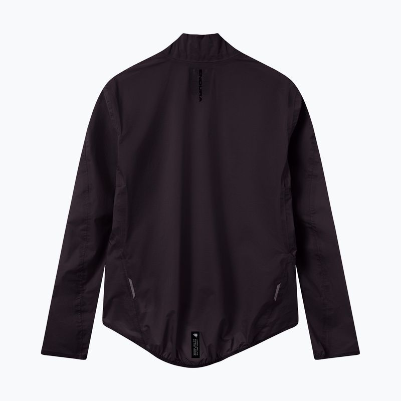 Férfi kerékpáros dzseki Endura Alltrack Race Cape black reflective rint 8