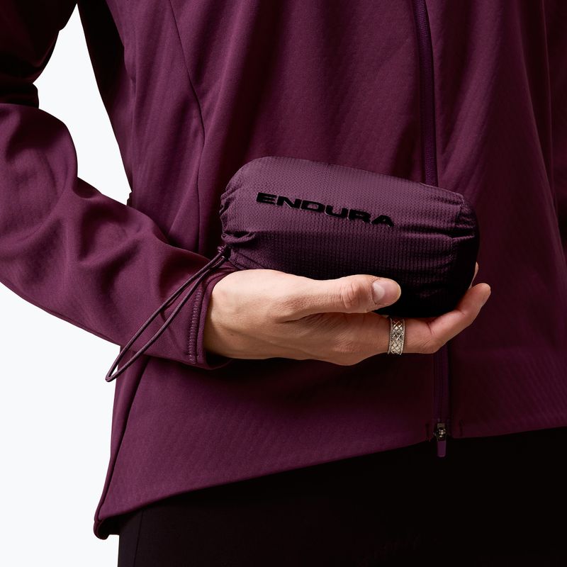 Női kerékpáros dzseki Endura Alltrack Race Cape black cherry 7