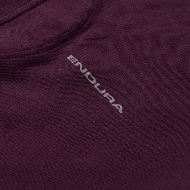Kerékpáros mez Endura Stacked Logo Graphic Tee black cherry 4