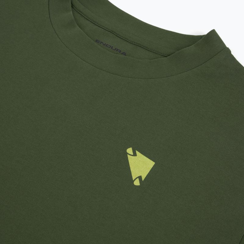 Kerékpáros mez Endura Icon Logo Graphic Tee olive-green 3