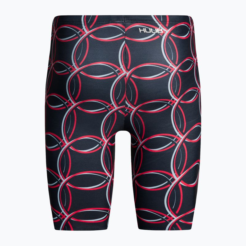 Férfi HUUB Brownlee Jammer fürdőruha Alistair fekete és piros JAMMERALI JAMMERALI 2