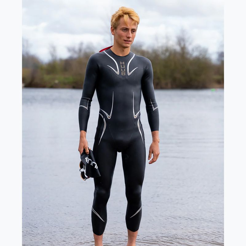 Férfi triatlon szivacs HUUB TC Performance 3:5 fekete/arany 4