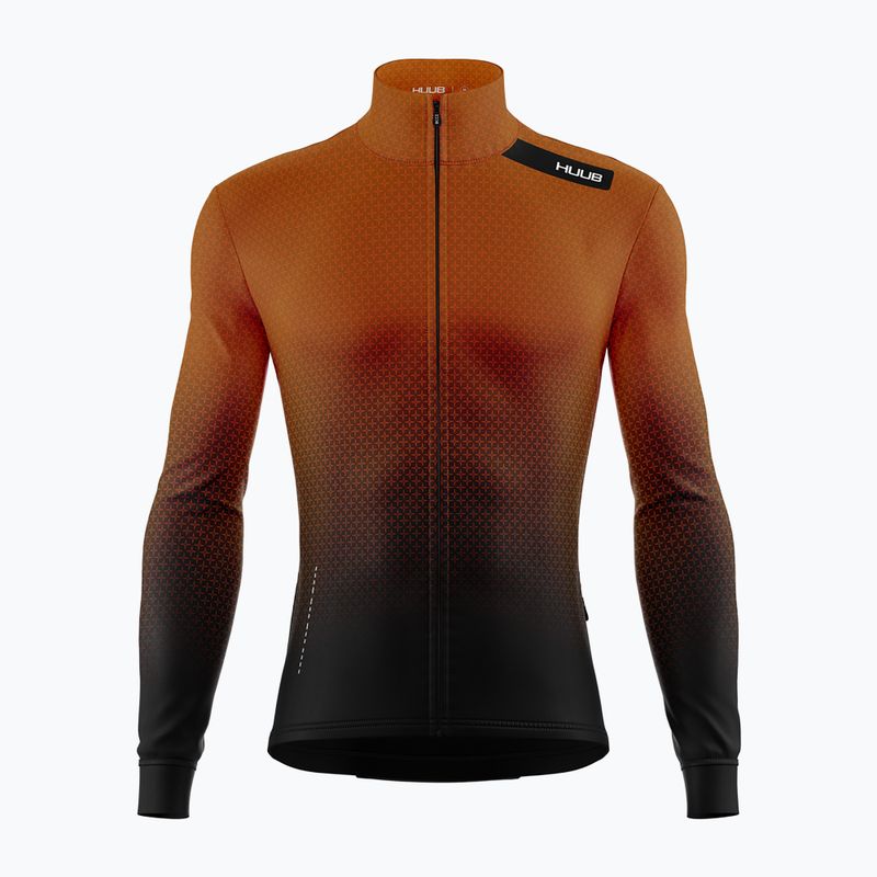 HUUB Core 4 Thermal LS réz barna férfi kerékpáros hosszú ujjú