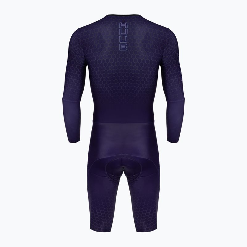 Férfi kerékpáros overall HUUB Huub Skin Suit plum 2