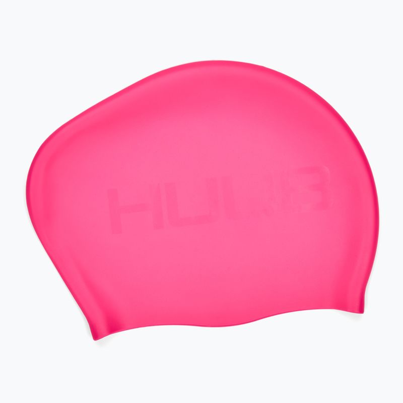HUUB úszósapka hosszú haj neon rózsaszínű