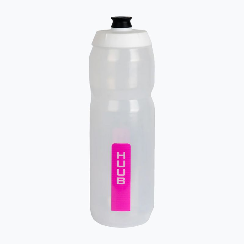 HUUB kerékpáros vizes palack 750 ml átlátszó rózsaszínű