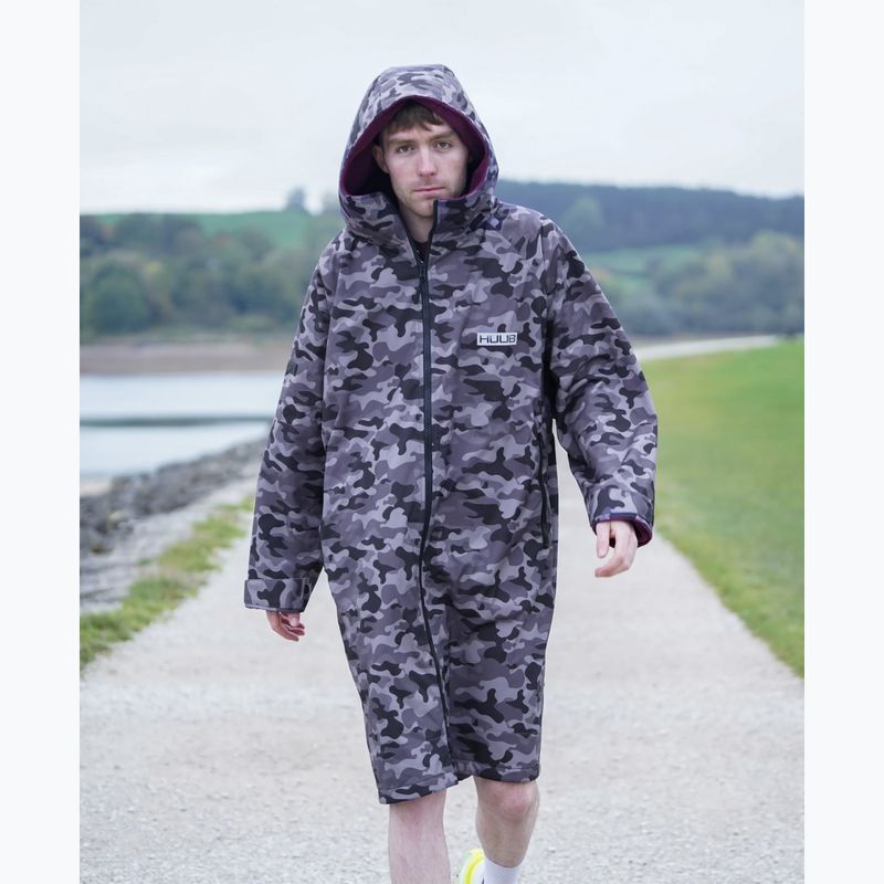 Kabát HUUB Changing Robe black grey camo 3