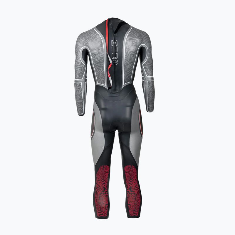 Férfi triatlonos úszóruha HUUB SUB7 3:5 black/grey 2