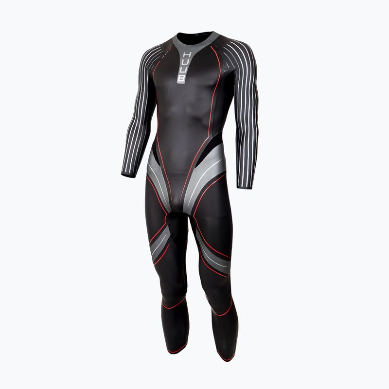 Férfi triatlonos úszóruha HUUB Aegis XV 3:5 black/silver 3