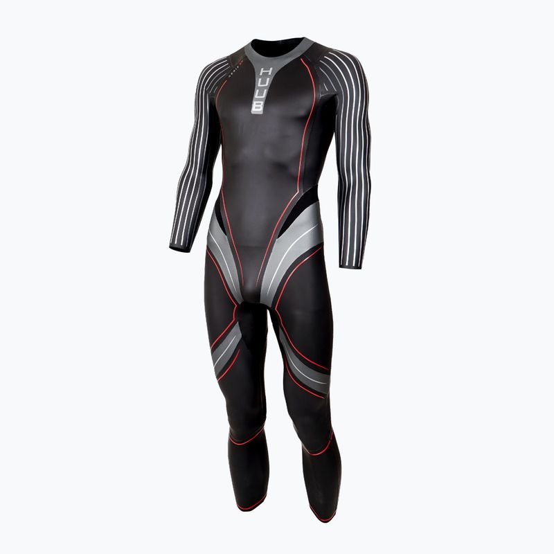 Férfi triatlonos úszóruha HUUB Aegis XV 3:5 black/red 2