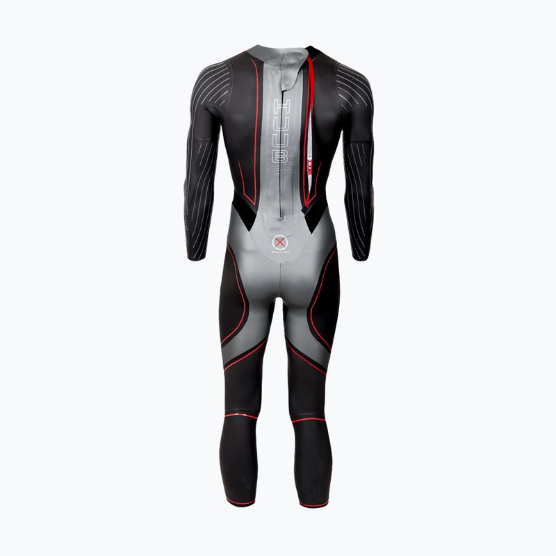 Férfi triatlonos úszóruha HUUB Aegis XV 3:5 black/red 3