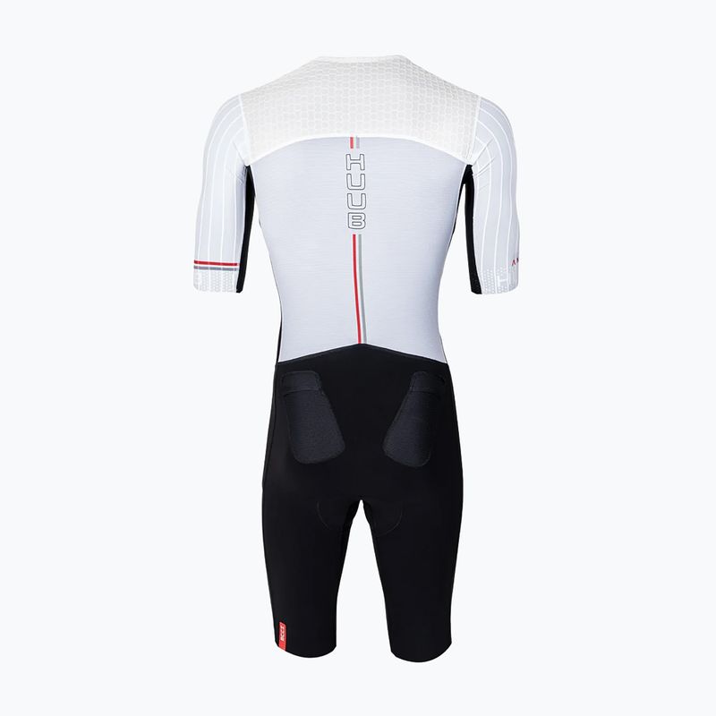Férfi triatlon overál HUUB Anemoi 3 SUB22 black/white/red 2