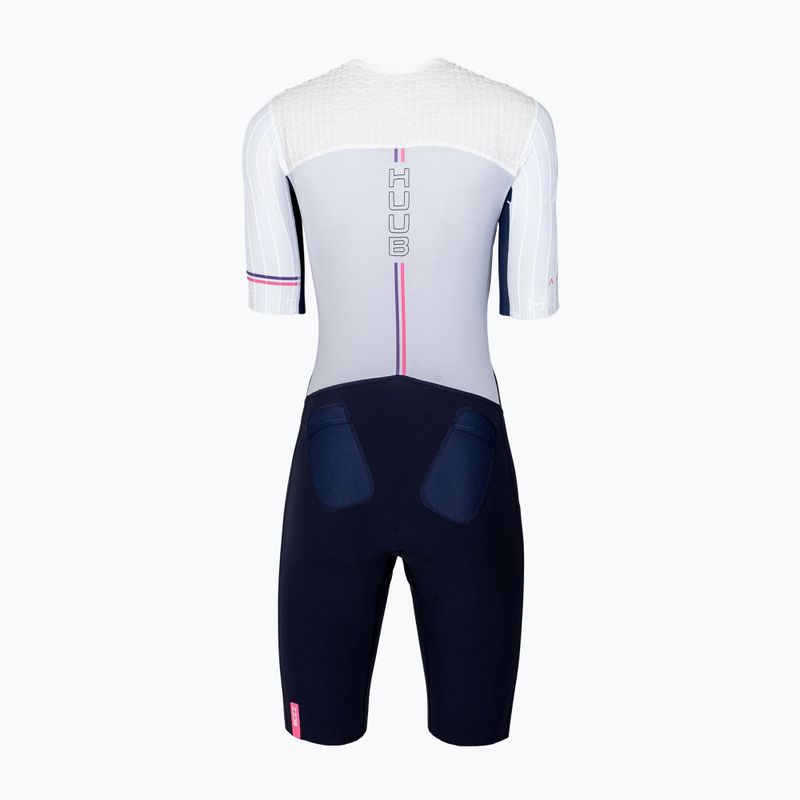 Női triatlon overál HUUB Anemoi 3 SUB22 white/navy/pink 2