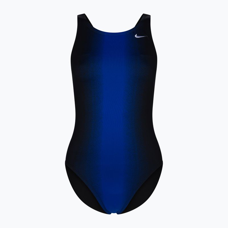 Női Nike Fade Sting egyrészes fürdőruha fekete tengerészkék NESS8050