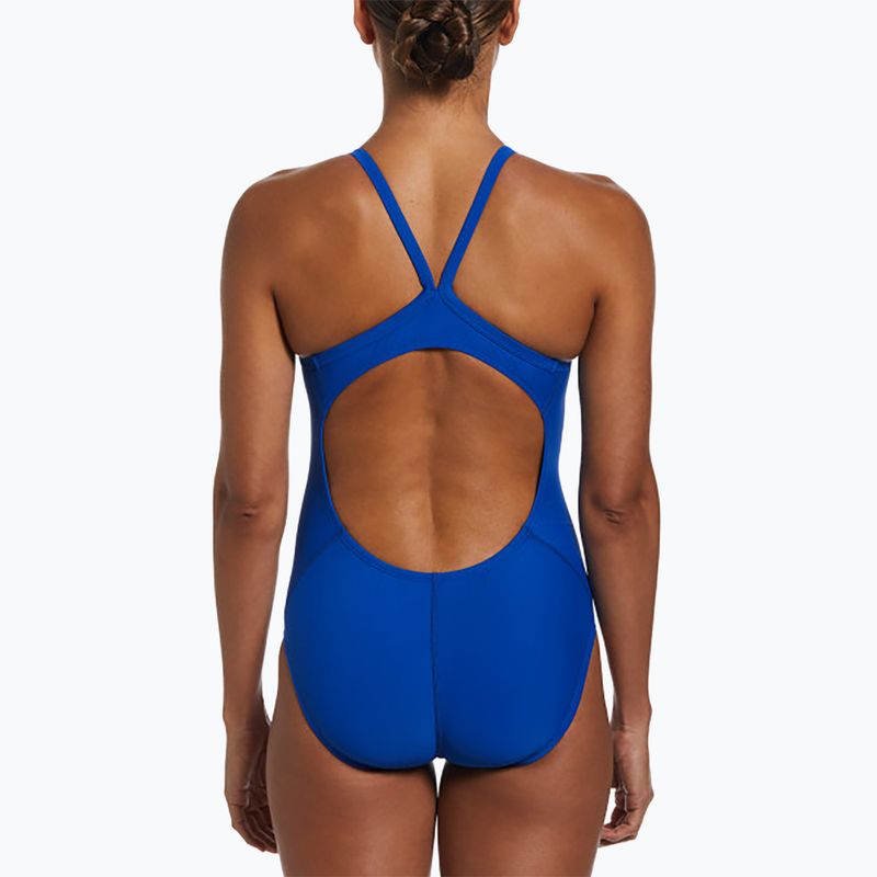 Női egyrészes fürdőruha Nike Solid Racerback játék királyi színben 3