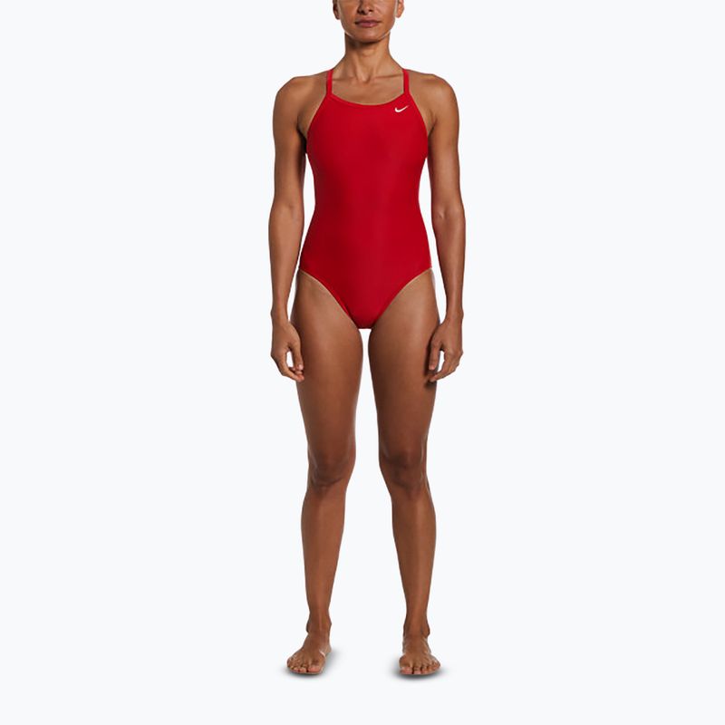Női egyrészes fürdőruha Nike Solid Racerback egyetemi vörös 2