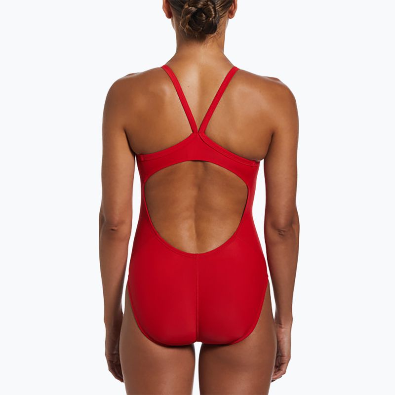 Női egyrészes fürdőruha Nike Solid Racerback egyetemi vörös 3