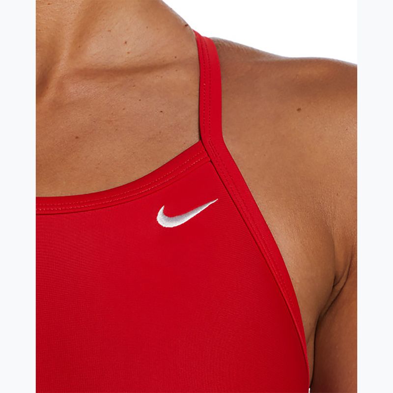 Női egyrészes fürdőruha Nike Solid Racerback egyetemi vörös 4