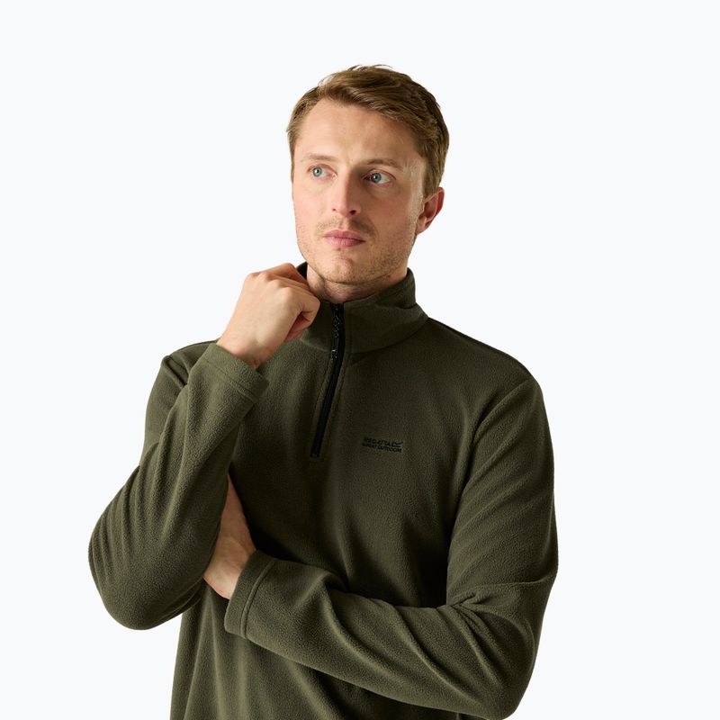 Férfi polár pulóver REGATTA Thompson dark khaki 4