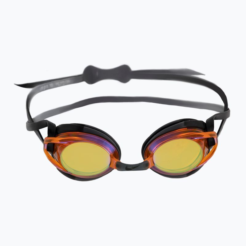 Nike REMORA MIRROR JUNIOR gyermek úszószemüveg Fekete narancssárga NESS6156 2