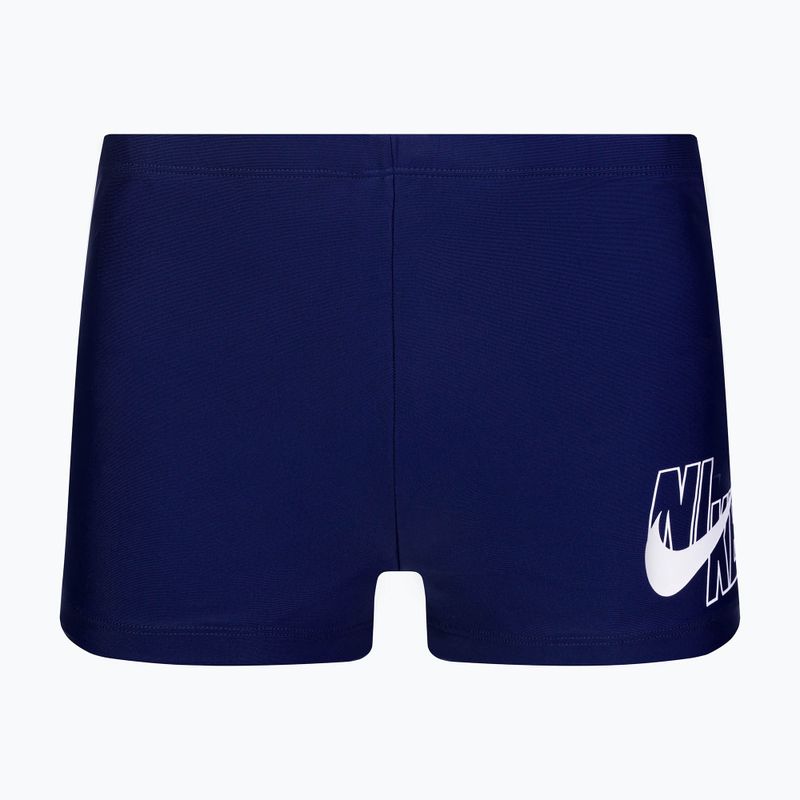 Férfi Nike Logo Aquashort úszó boxeralsó tengerészkék NESSA547-440