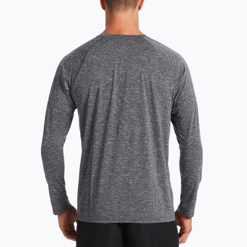 Férfi edző hosszú ujjú Nike Heather fekete NESSA590-001 2