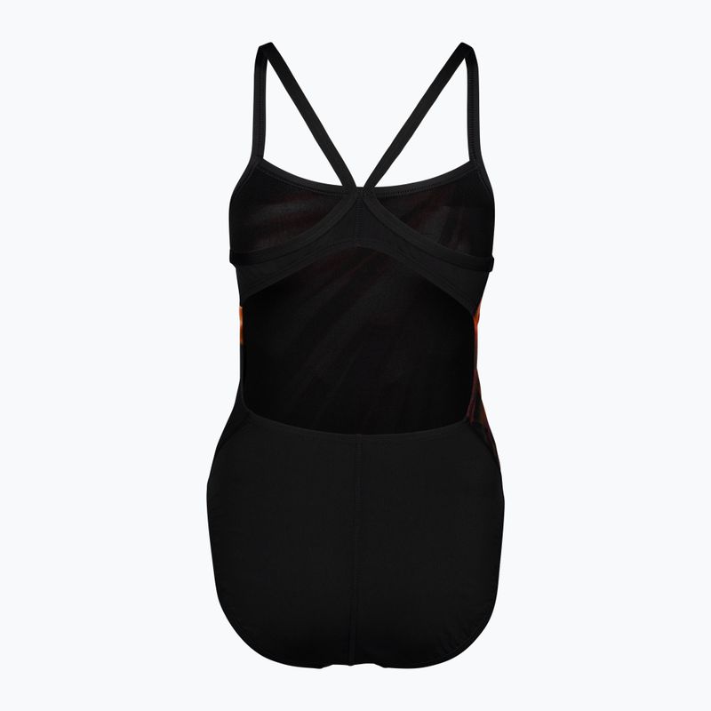 Nike Spectrum női egyrészes fürdőruha fekete és piros NESSA014-614 2