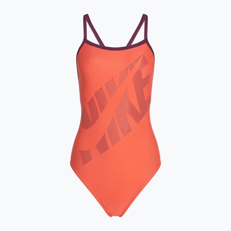 Női Nike Tilt Logo narancssárga NESSA007 egyrészes fürdőruha 5