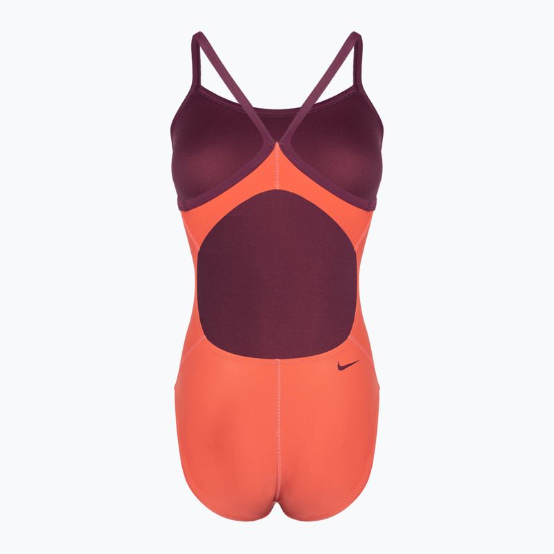 Női Nike Tilt Logo narancssárga NESSA007 egyrészes fürdőruha 6