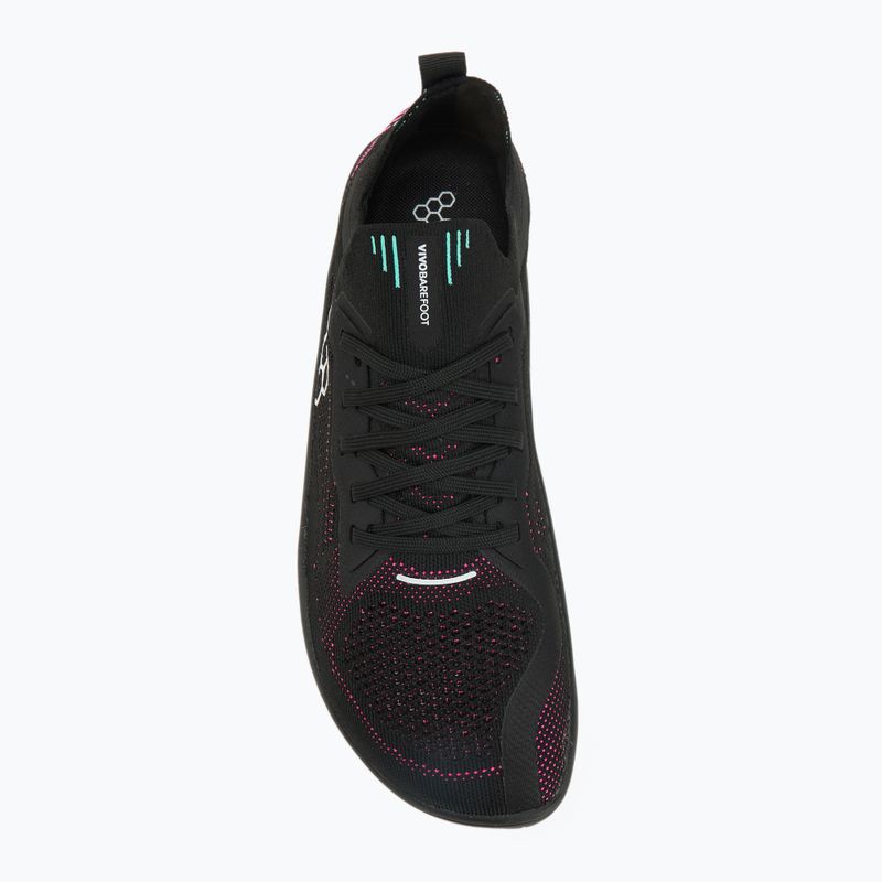 Női barefoot cipő Vivobarefoot Primus Lite Knit obsidian/ vibrant pink 5