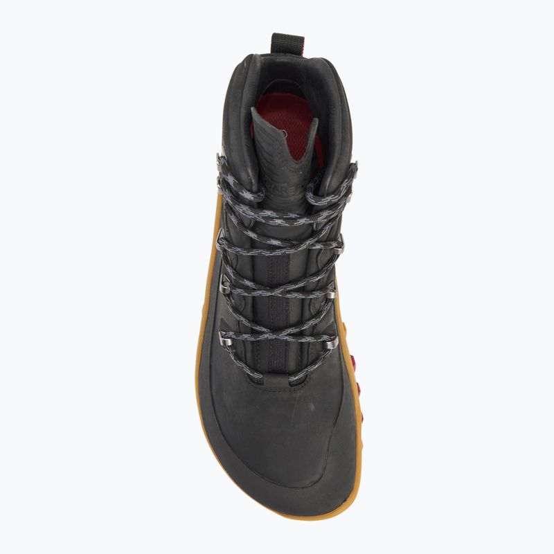Férfi mezítlábas cipő Vivobarefoot Tracker Leather obszidián 5