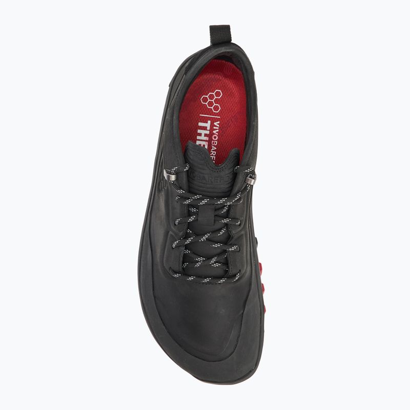 Férfi barefoot cipő Vivobarefoot Tracker Leather Low obsidian 5