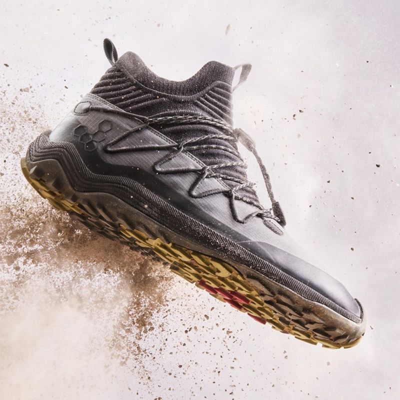Férfi barefoot cipő Vivobarefoot Primus Trail Flow Mid dark shadow 9