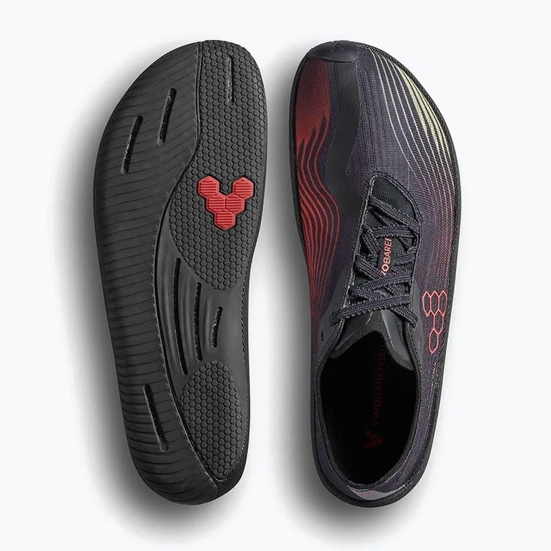 Férfi Vivobarefoot Primus Flow barefoot cipő obsidián/cseresznye paradicsom 5