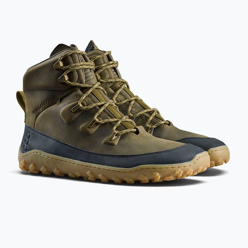 Férfi barefoot cipő Vivobarefoot Tracker Leather dark olive 3