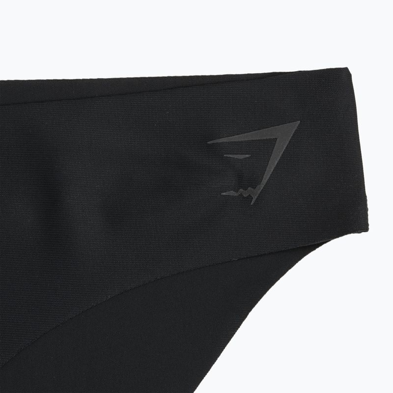 Női Gymshark No Vpl Bikini rövidnadrág fekete 3