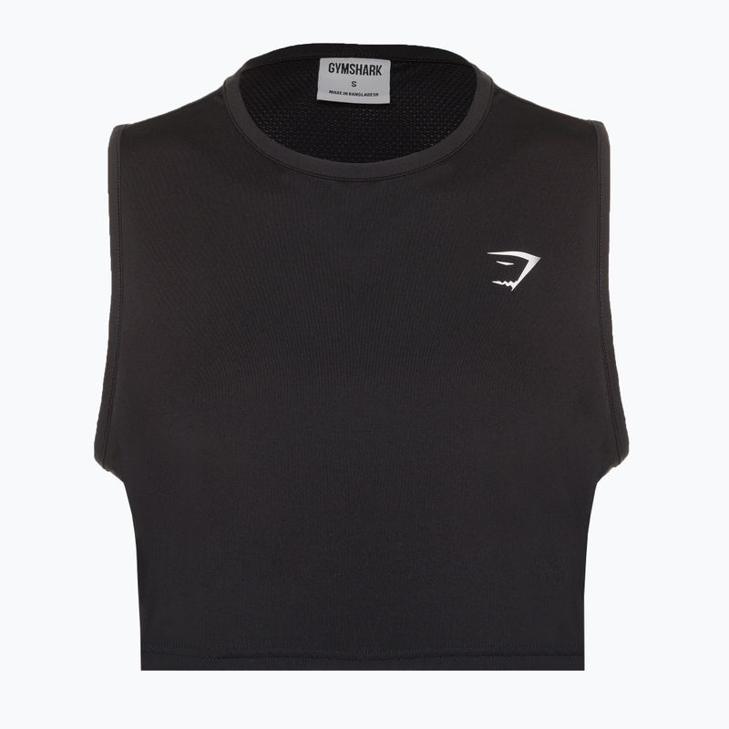 Női Gymshark edzés Crop Tank fekete 5