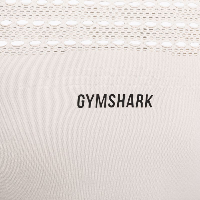 Női Gymshark Energy Seamless Crop Top krém fehér 7