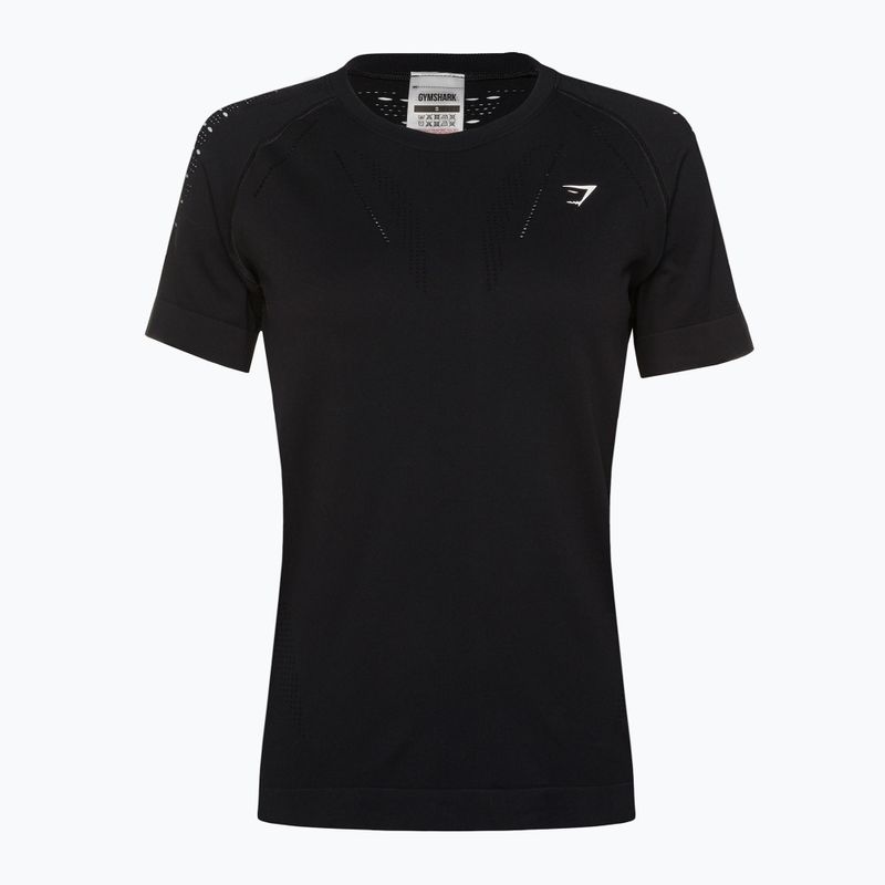 Női edző póló Gymshark Energy Seamless fekete 5