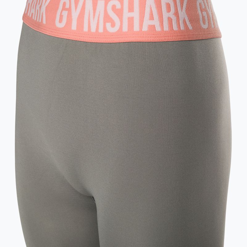 Női edzés leggings Gymshark Fit Cropped füstös szürke 7