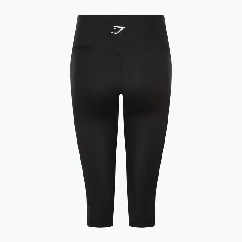 Női Gymshark edzőtermi leggings fekete/fehér 6