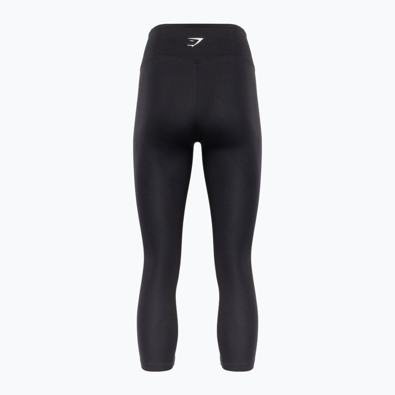 Női Gymshark edző leggings 7/8 fekete 2